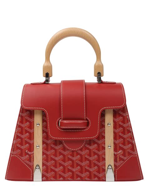 goyard handle bag|goyard wooden handle bag price.